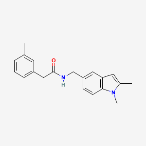 molecular formula C20H22N2O B2703931 N-((1,2-dimethyl-1H-indol-5-yl)methyl)-2-(m-tolyl)acetamide CAS No. 852137-73-6