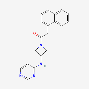 2-(Naphthalen-1-yl)-1-{3-[(pyrimidin-4-yl)amino]azetidin-1-yl}ethan-1-one