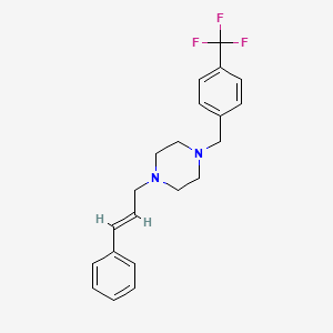 1-[(2E)-3-phenylprop-2-en-1-yl]-4-[4-(trifluoromethyl)benzyl]piperazine