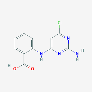 2-[(2-Amino-6-chloropyrimidin-4-yl)amino]benzoic acid