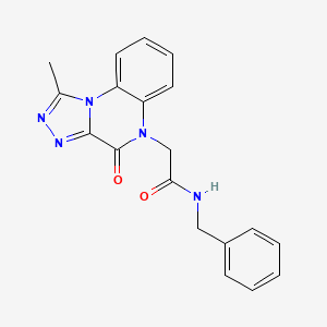 N-benzyl-2-(1-methyl-4-oxo[1,2,4]triazolo[4,3-a]quinoxalin-5(4H)-yl)acetamide