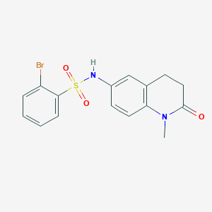 2-bromo-N-(1-methyl-2-oxo-1,2,3,4-tetrahydroquinolin-6-yl)benzenesulfonamide