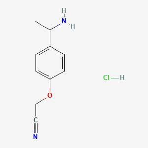 2-[4-(1-Aminoethyl)phenoxy]acetonitrile hydrochloride
