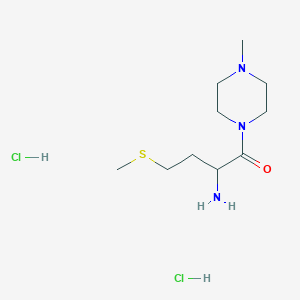 2-Amino-1-(4-methylpiperazin-1-yl)-4-methylsulfanylbutan-1-one;dihydrochloride