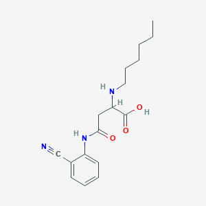 4-((2-Cyanophenyl)amino)-2-(hexylamino)-4-oxobutanoic acid