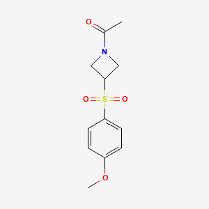 1-(3-((4-Methoxyphenyl)sulfonyl)azetidin-1-yl)ethanone
