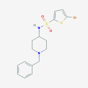 molecular formula C16H19BrN2O2S2 B270402 N-(1-benzyl-4-piperidinyl)-5-bromo-2-thiophenesulfonamide 