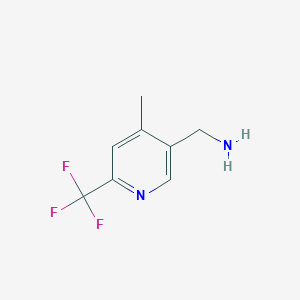 [4-Methyl-6-(trifluoromethyl)pyridin-3-yl]methanamine