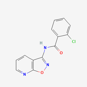 2-chloro-N-([1,2]oxazolo[5,4-b]pyridin-3-yl)benzamide