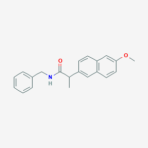 molecular formula C21H21NO2 B270406 N-benzyl-2-(6-methoxynaphthalen-2-yl)propanamide 
