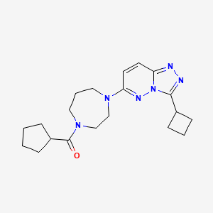 [4-(3-Cyclobutyl-[1,2,4]triazolo[4,3-b]pyridazin-6-yl)-1,4-diazepan-1-yl]-cyclopentylmethanone