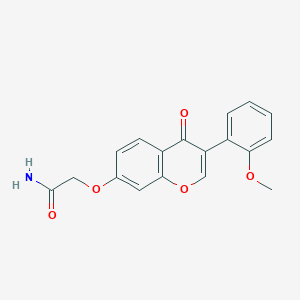 molecular formula C18H15NO5 B2704072 2-[3-(2-Methoxyphenyl)-4-oxochromen-7-yl]oxyacetamide CAS No. 610764-34-6