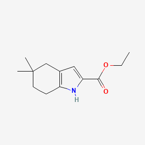 molecular formula C13H19NO2 B2704073 Ethyl 5,5-dimethyl-1,4,6,7-tetrahydroindole-2-carboxylate CAS No. 2120341-39-9