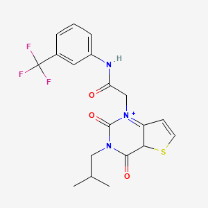 2-[3-(2-methylpropyl)-2,4-dioxo-1H,2H,3H,4H-thieno[3,2-d]pyrimidin-1-yl]-N-[3-(trifluoromethyl)phenyl]acetamide