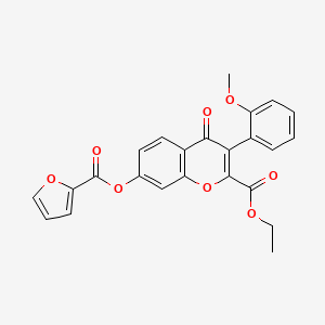 Ethyl 7-(furan-2-carbonyloxy)-3-(2-methoxyphenyl)-4-oxochromene-2-carboxylate