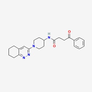 4-oxo-4-phenyl-N-(1-(5,6,7,8-tetrahydrocinnolin-3-yl)piperidin-4-yl)butanamide