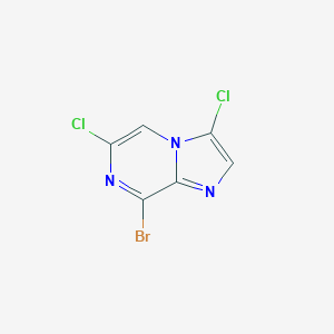 molecular formula C6H2BrCl2N3 B270408 8-Bromo-3,6-dichloroimidazo[1,2-a]pyrazine 