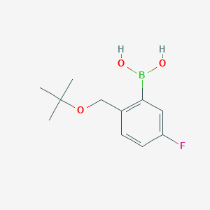 molecular formula C11H16BFO3 B2704097 (2-(叔丁氧甲基)-5-氟苯基)硼酸 CAS No. 1332650-85-7