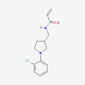 N-[[1-(2-Chlorophenyl)pyrrolidin-3-yl]methyl]prop-2-enamide