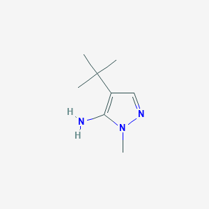 molecular formula C8H15N3 B2704108 4-(tert-butyl)-1-methyl-1H-pyrazol-5-amine CAS No. 1783518-74-0