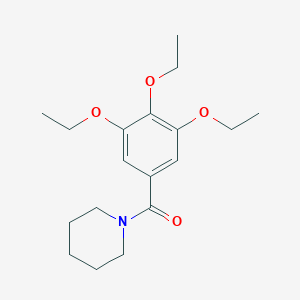 molecular formula C18H27NO4 B270411 1-(3,4,5-Triethoxybenzoyl)piperidine 