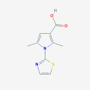 2,5-dimethyl-1-(1,3-thiazol-2-yl)-1H-pyrrole-3-carboxylic acid