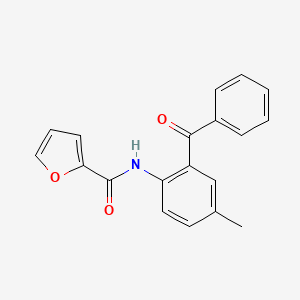 molecular formula C19H15NO3 B2704113 N-(2-苯甲酰基-4-甲基苯基)呋喃-2-甲酰胺 CAS No. 392236-73-6