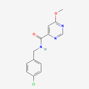 molecular formula C13H12ClN3O2 B2704139 N-(4-chlorobenzyl)-6-methoxypyrimidine-4-carboxamide CAS No. 2034247-57-7