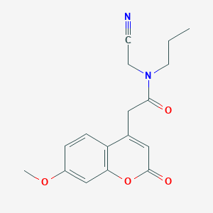 N-(cyanomethyl)-2-(7-methoxy-2-oxo-2H-chromen-4-yl)-N-propylacetamide