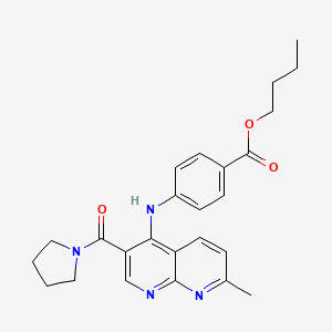 N-(4-isopropylbenzyl)-3-[[(4-methoxyphenyl)sulfonyl](methyl)amino]thiophene-2-carboxamide