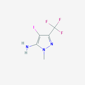 4-Iodo-1-methyl-3-(trifluoromethyl)-1H-pyrazol-5-amine