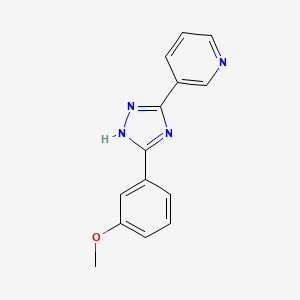 3-[5-(3-methoxyphenyl)-1H-1,2,4-triazol-3-yl]pyridine