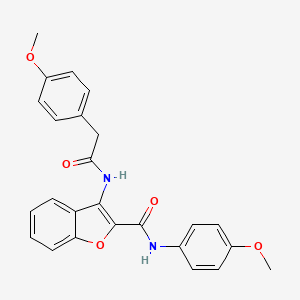 N-(4-methoxyphenyl)-3-(2-(4-methoxyphenyl)acetamido)benzofuran-2-carboxamide