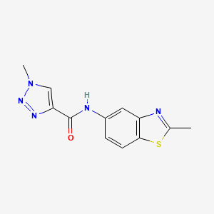 molecular formula C12H11N5OS B2704172 1-甲基-N-(2-甲基苯并[1]噻唑-5-基)-1H-1,2,3-三唑-4-甲酰胺 CAS No. 1207054-72-5