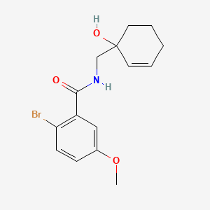 molecular formula C15H18BrNO3 B2704183 2-溴-N-((1-羟基环己-2-烯-1-基)甲基)-5-甲氧基苯甲酰胺 CAS No. 2309215-50-5