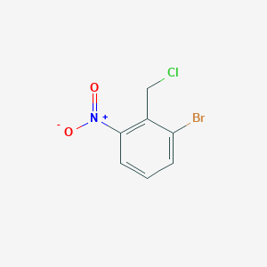 molecular formula C7H5BrClNO2 B2704189 1-Bromo-2-(chloromethyl)-3-nitrobenzene CAS No. 1261675-47-1