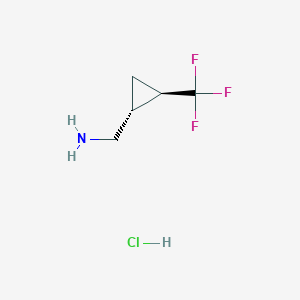 Rac-[(1r,2r)-2-(trifluoromethyl)cyclopropyl]methanamine hydrochloride