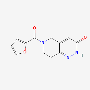 molecular formula C12H11N3O3 B2704200 6-(2-furoyl)-5,6,7,8-tetrahydropyrido[4,3-c]pyridazin-3(2H)-one CAS No. 1547006-92-7