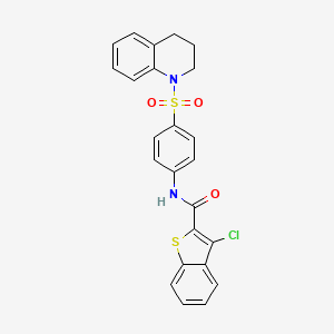 3-chloro-N-(4-((3,4-dihydroquinolin-1(2H)-yl)sulfonyl)phenyl)benzo[b]thiophene-2-carboxamide