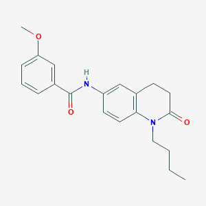 molecular formula C21H24N2O3 B2704232 N-(1-丁基-2-氧代-1,2,3,4-四氢喹啉-6-基)-3-甲氧基苯甲酰胺 CAS No. 946269-78-9