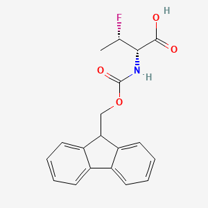 molecular formula C19H18FNO4 B2704240 (2S,3S)-2-(9H-Fluoren-9-ylmethoxycarbonylamino)-3-fluorobutanoic acid CAS No. 2413847-28-4