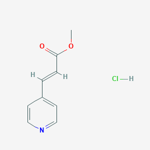 molecular formula C9H10ClNO2 B2704244 Methyl 3-(pyridin-4-yl)prop-2-enoate hydrochloride CAS No. 1365840-62-5