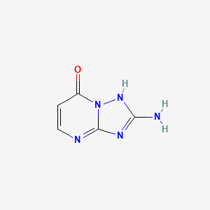 molecular formula C5H5N5O B2704285 2-amino-4H,7H-[1,2,4]triazolo[1,5-a]pyrimidin-7-one CAS No. 1339754-88-9