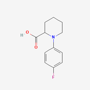 molecular formula C12H14FNO2 B2704287 1-(4-氟苯基)哌啶-2-羧酸 CAS No. 1504689-74-0