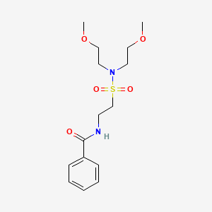N-[2-[bis(2-methoxyethyl)sulfamoyl]ethyl]benzamide