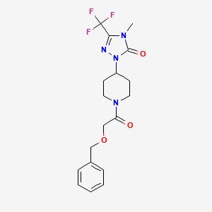 1-(1-(2-(benzyloxy)acetyl)piperidin-4-yl)-4-methyl-3-(trifluoromethyl)-1H-1,2,4-triazol-5(4H)-one