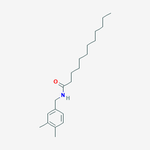 molecular formula C21H35NO B027043 N-(3,4-Dimethylbenzyl)dodecanamide CAS No. 102366-73-4