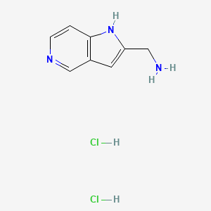 molecular formula C8H11Cl2N3 B2704315 (1H-Pyrrolo[3,2-c]pyridin-2-yl)methanamine dihydrochloride CAS No. 2408959-99-7