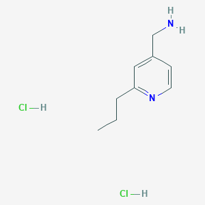 molecular formula C9H16Cl2N2 B2704317 (2-丙基吡啶-4-基)甲胺二盐酸盐 CAS No. 1909326-87-9