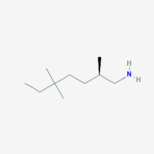 (2R)-2,5,5-Trimethylheptan-1-amine